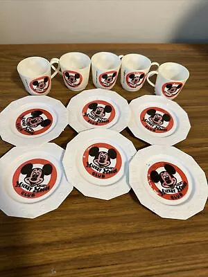 11 Piece Vintage  Walt Disney Mickey Mouse Club Children's Plastic Tea Set • $42