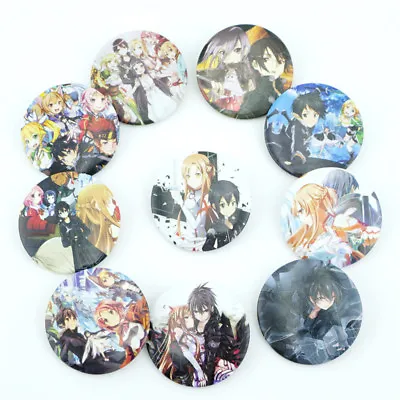 $7.62 • Buy Anime Sword Art Online SAO Badge Pins PVC Brooches Cosplay Collection Fans Gift