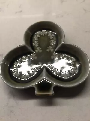 Wade Ireland Porcelain Clover Shamrock Trinket Dish Irish Backstamp 9cm Green  • £9.70