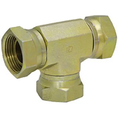 1/4  NPT Female Swivel Tee 1603-4-4-4 Adapter 9-1603-4-4-4 • $5.85