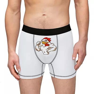 Funny Men's Boxers Chicken Underwear Novelty Underwear Offensive Boxers • $27.37