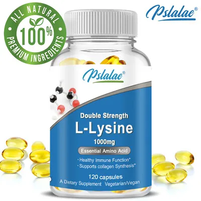 Double Strength L-Lysine 1000mg - Heart Health Relief Herpes Immune Support • $7.83