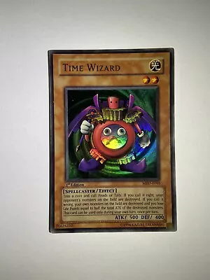 Time Wizard MRD-E065 Ultra Rare 1st Edition YuGiOh Card (B) • £109.89