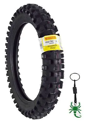 Pirelli Scorpion MX 32 Mid Soft 100/90-19 Rear Dirt Bike Tire With Keychain • $99.96