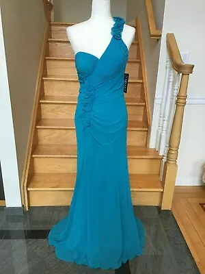 New FAVIANA 6735 Blue Topaz Long Prom Formal PAGEANT DRESS GOWN Size 10 12  • $99.99