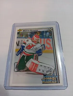 1992-93 Upper Deck Hockey Martin Brodeur Star Rookies Card #408 HOF NM/MT RC • $1.99