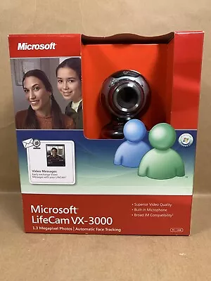 Microsoft LifeCam VX-3000 Web Cam - ***BRAND NEW SEALED IN BOX*** FREE SHIPPING • $16.99