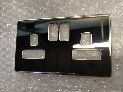 £2.99 • Buy Polished Chrome 2 Gang Socket Blank Cover Plate - To Fit Sockets 5MPLUS-322