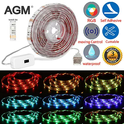 5050 LED Strip Lights TV Backlight RGB Colour Changing Under Cabinet Lighting • £7.99