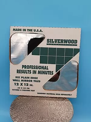 NOS 6 Pack Silverwood 12x12 Mirror Tiles • $29.99