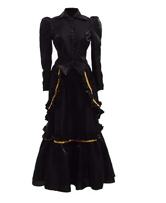 GRACEART Womens Edwardian Victorian Vixen Deluxe Costume Top And Skirt Size 10 • £24