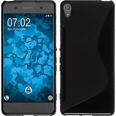 $7.04 • Buy Silicone Case For Sony Xperia XA S-Style Black + Protective Foils