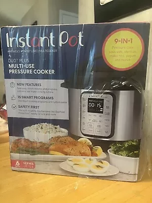 Instant Pot 6 Qt DUO Plus 60 9-in-1 Muti-Use Programmable Pressure Cooker NEW A2 • $40