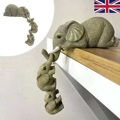 £6.69 • Buy Ornaments Sculptures Collections Elephant Statue Shelf Decor Elephants Figurines