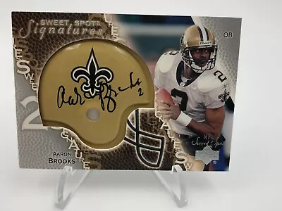 2003 AARON BROOKS AUTO Sweet Spot Signatures #SS-AB Card New Orleans SAINTS • $12.99