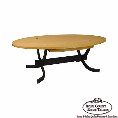 Rob Hare Studio Crafted Steel Base Essex Elliptical Dining Table • $3496.50