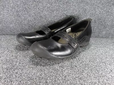 Merrell Woman’s Leather Slip On Mary Jane Plaza Bandeau Shoes Black Size 9 • $26.99