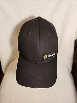 Microsoft Windows Baseball Hat Cap Black Snapback Patch Spell Out Logo Licensed  • $15.36