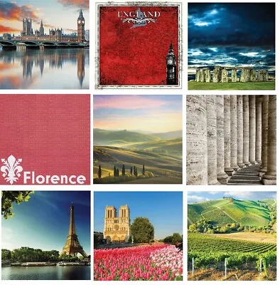 Countries Of The World Scrapbook Paper England France Italy Great Britain U-PICK • $1.29
