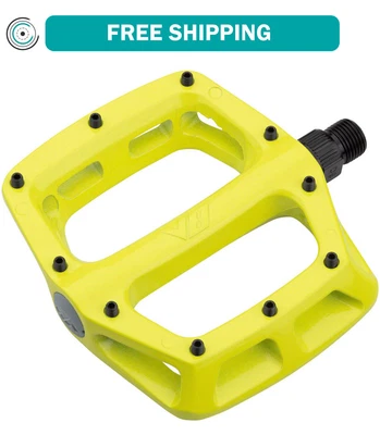 $48.21 • Buy DMR V8 Platform Pedals 9/16  Concave Aluminum Body 8 Removable Pins Lemon Lime