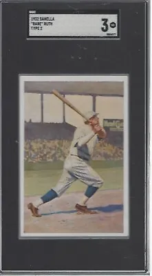 Babe Ruth 1932 Sanella Baseball Type 2 Vg Sgc 3 • $1400