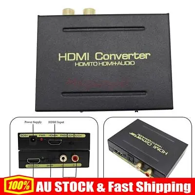 1/2x Optical 4K RCA L/R Analog Audio Extractor HDMI To SPDIF Converter Splitter • $15.48