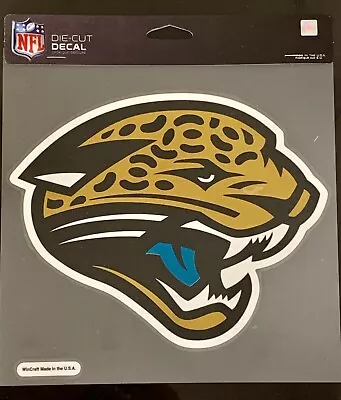 Jacksonville Jaguars Premium 8 X8  Die Cut Decal NFL Logo Vibrant Decal Sticker • £9.60