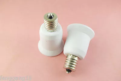 10x E17 To E27/E26 Base LED Halogen CFL Light Bulb Lamp Adapter Converter Holder • $14.99