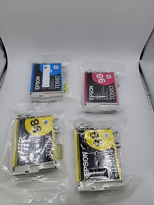 Epson 98 Yellow Ink Cartridge T0984 New Genuine Magenta Cyan Lot Of 4 • $39.99