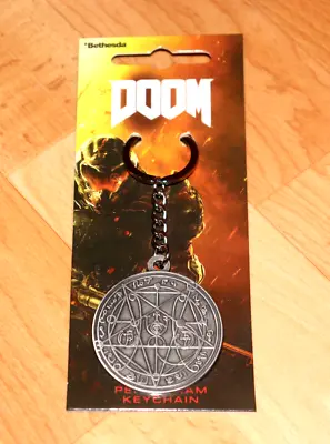 Doom Pentagram Metal Rare Keychain / Keyring Bethesda PS4 Xbox One • $62.99