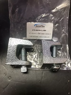 Lot Of 10 - (5 Pks Of 2) AccelTex Solutions Beam Clamps Part # ATS-IBEAM-CLAMP • $29.99