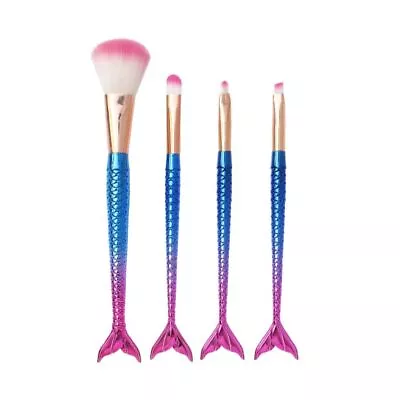 4pcs/set Soft Fiber Mermaid Makeup Brush Eyebrow Eyeliner Brush  Girls • $5.48