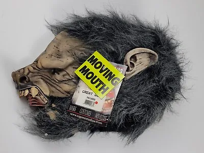 Great Wolf Harness Werewolf Mask Wolfman Costume Moving Mouth Oversized Latex • $119.76