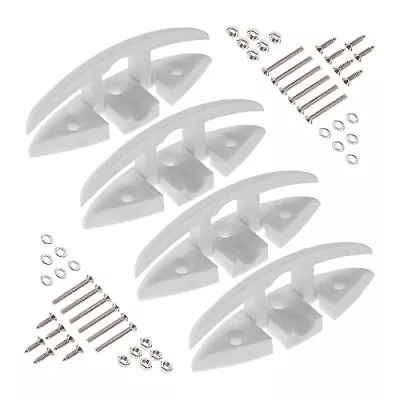 Boat Folding Cleat 4 Pack Flip Up Dock Mooring Cleat Marine Deck Rope Cleat A... • $28.94