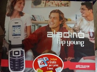 Telefono Cordless Aladino Micro New - Vivavoce, Lettore SIM, Rubrica 250 Numeri, Display A Colori