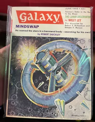 Galaxy Science Fiction Magazine June 1965 Willy Ley Robert Scheckley • £8.02