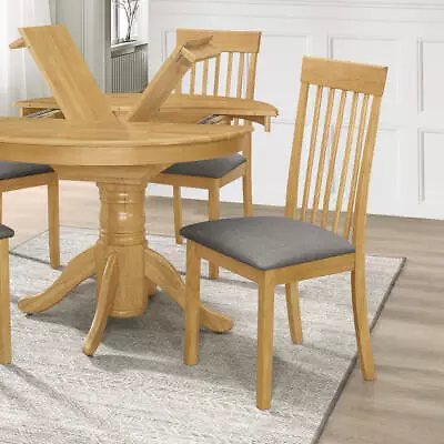 Leicester Dining Chairs Light Oak Set Of Two • £144.99