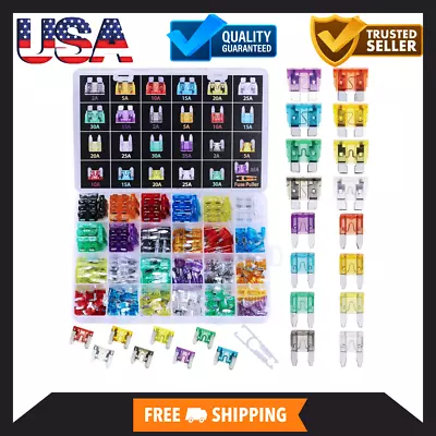 272Pcs - Car Blade Fuses Assortment Kit Automotive Fuses - Standard & Mini & • $12.99