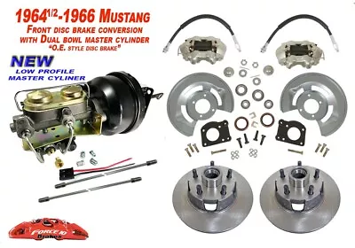 1964-66 Ford Mustang Front  Power Disc Brake Conversion Kit Low Profile Master • $869.75