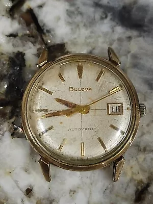 BULOVA Vintage Automatic Mens Swiss Watch - Cal. 11ALACD (11 ALACD) 10kt Rg • $90