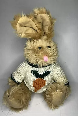 Vintage  Berkeley 1986  Rabbit Bunny Wearing Carrot Sweater  Whiskers • $17