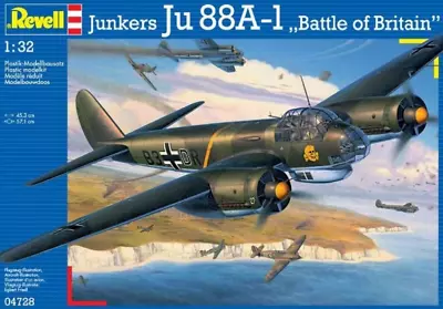 Revell #04728 1/32 Junkers Ju 88 A-1  Battle Of Britain  German WWII Bomber Kit • $149.90