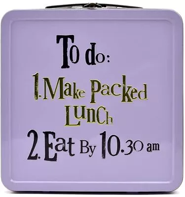 £14.59 • Buy Brightside Tin Lunch Box With Handle - GIFT IDEA Work School University College