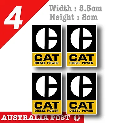 Caterpillar Diesel Power Logo X4  Decal Stickers • $8