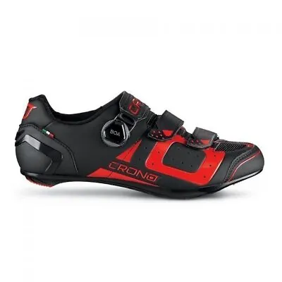 NEW Crono CR3 Road Cycling Shoes - Black/Red (Reg. $220) BOA Sidi Gaerne Giro • $119.99