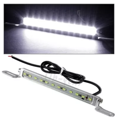 Universal White 7000K 12-LED Bolt-On Car Truck Chrome License Plate Light Lamp • $10.50