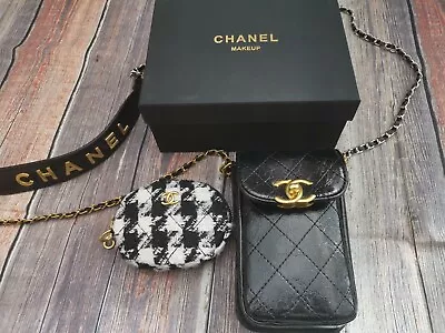 Chanel VIP Black Makeup Bag Coin Purse & Pouch Counter Gift • £368.99