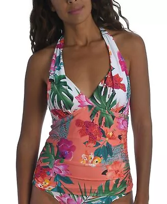 La Blanca Women's Standard V-Neck Halter Tankini Swimsuit Top Bird Of Paradise/ • $36.18