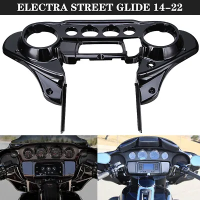 Vivid Black Batwing Inner Fairing For Harley Touring Electra Street Glide 2014+ • $129.67