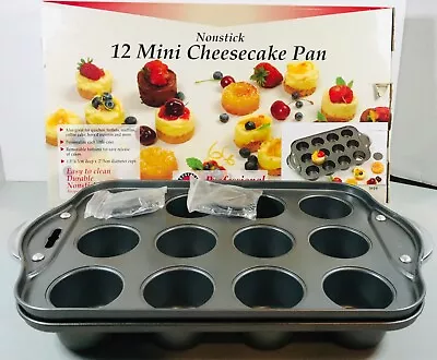 Norpro 12 Cavity Nonstick Mini Cheesecake Pan With Handles • $12.95